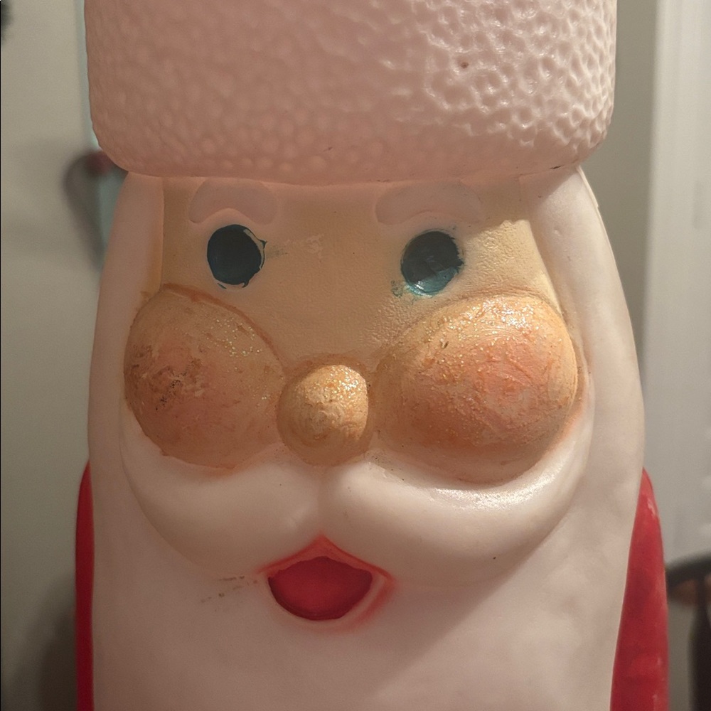 Blowmold Christmas Santa, Don Featherstone. Skinny pencil style 39” tall. - Picture 6 of 12
